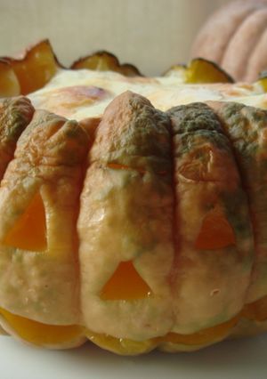 *Halloween*かぼちゃグラタン-レシピのメイン写真
