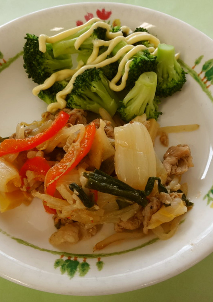 【学校給食】豚キムチ炒め-レシピのメイン写真
