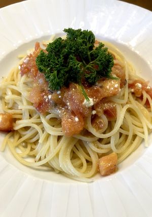 簡単☆フレッシュトマトとチーズのパスタ-レシピのメイン写真