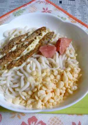 醤油うどん風冷やしうどん４～豆あじの燻製-レシピのメイン写真