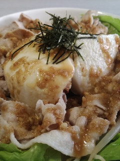 夏の一皿!寄せ豆腐と豚しゃぶのサラダ-レシピのメイン写真