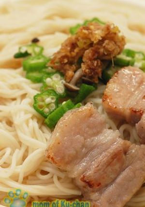 そうめんの塩豚のせ-レシピのメイン写真