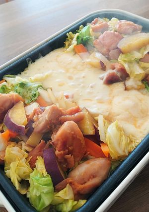 熱々♪ とろけるチーズタッカルビ-レシピのメイン写真