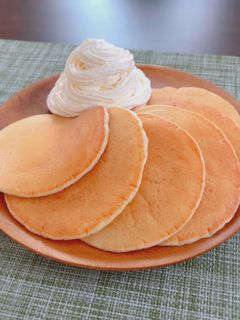 ふわもち!バナナと豆腐のパンケーキ!-レシピのメイン写真