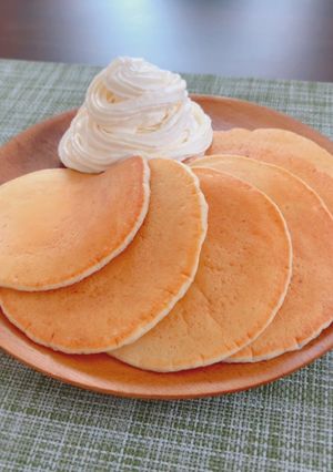 ふわもち！バナナと豆腐のパンケーキ！-レシピのメイン写真