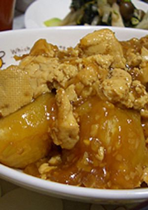 じゃがいもと豆腐のぴり辛煮-レシピのメイン写真