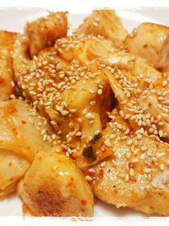 鶏むね肉のキムチチーズ炒め-レシピのメイン写真