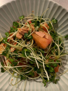 トマトとカイワレお魚缶和え-レシピのメイン写真