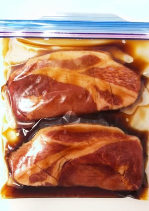 【下味冷凍】お手軽！ポークステーキ-レシピのメイン写真