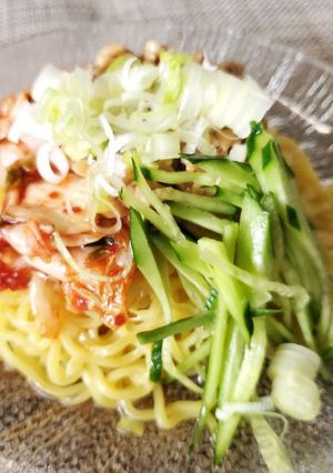 キムチ納豆の冷やしラーメン-レシピのメイン写真