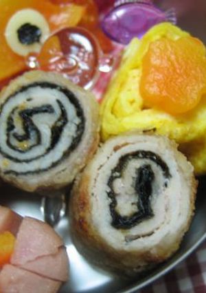 豚肉の渦巻きおかず　お弁当のおかず-レシピのメイン写真