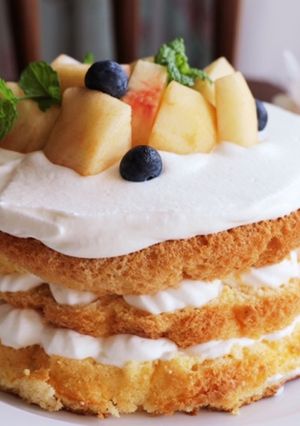 焼かないケーキ♡フルーツネイキッドケーキ-レシピのメイン写真