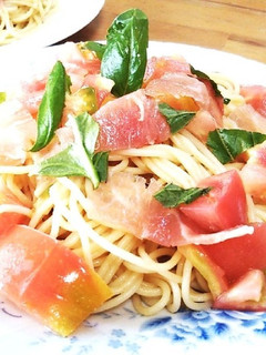 フレッシュトマトと生ハムの爽やかパスタ-レシピのメイン写真