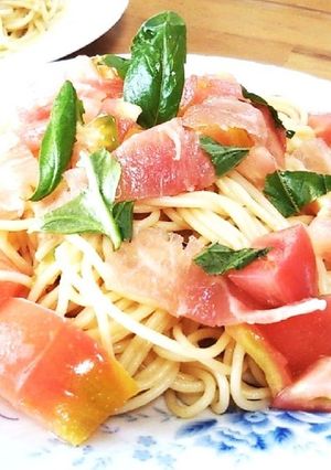 フレッシュトマトと生ハムの爽やかパスタ-レシピのメイン写真