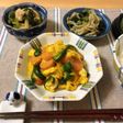 魚肉ソーセージの中華風オムレツ