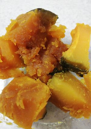 業務スーパー★冷凍かぼちゃでホクホク甘煮-レシピのメイン写真