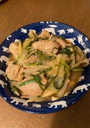 【手抜き】鶏ももと玉ねぎの甘酢炒め-レシピのメイン写真