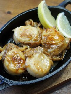 ホタテのバターわさび醤油炒め-レシピのメイン写真