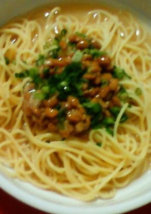 ねぎみそ納豆パスタ-レシピのメイン写真