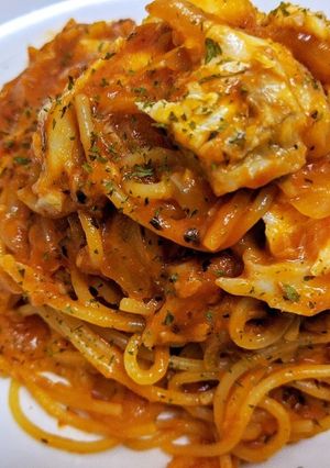 鯛のトマトソースパスタ-レシピのメイン写真