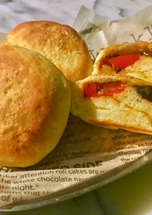 No2614夏野菜パン-レシピのメイン写真