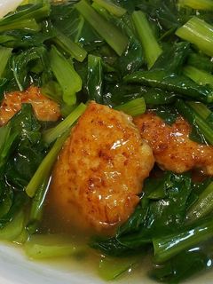鶏団子と小松菜の中華あんかけ-レシピのメイン写真