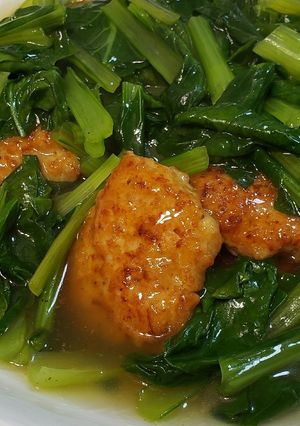 鶏団子と小松菜の中華あんかけ-レシピのメイン写真