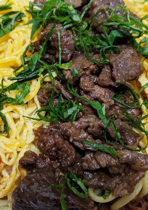 ある物で作る瓦そば風？焼きそば-レシピのメイン写真