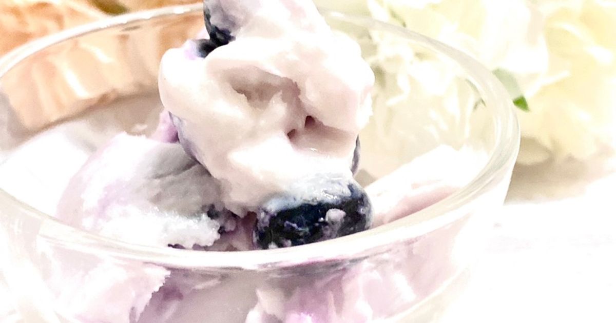 Besotir ブルーベリー ヨーグルト味 2袋セット,脂解癒１パック 混ぜて冷やすだけ【ブルーベリーアイス】パックそのまま