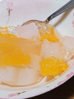 みかんの寒天ゼリー ナタデココ入り-レシピのメイン写真