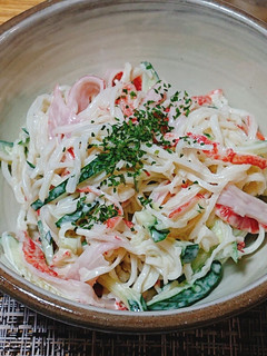 10分☆カニカマサラダ♪簡単おつまみ☆-レシピのメイン写真