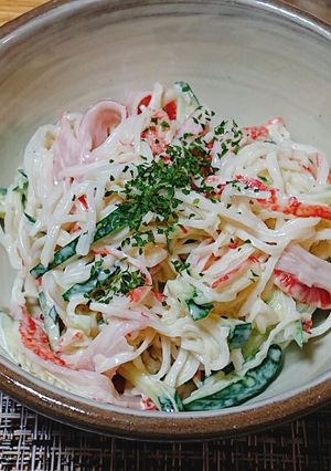 10分☆カニカマサラダ♪簡単おつまみ☆-レシピのメイン写真