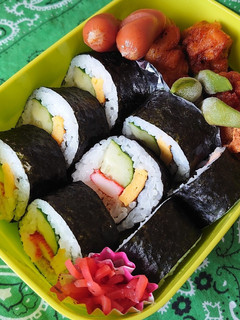 2020/8/2 サラダ巻き弁当 夫弁-レシピのメイン写真