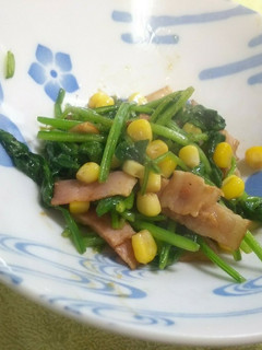 お弁当に!ほうれん草とベーコ~ンマヨ炒め-レシピのメイン写真