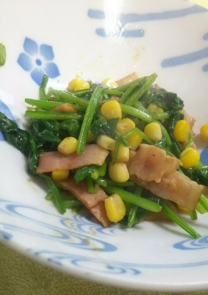 お弁当に！ほうれん草とベーコ～ンマヨ炒め-レシピのメイン写真