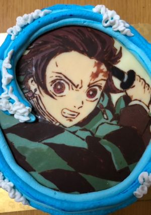 鬼滅の刃　炭治郎のキャラケーキ-レシピのメイン写真