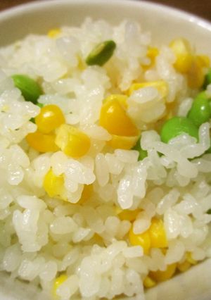 夏限定！トウモロコシと枝豆のご飯-レシピのメイン写真