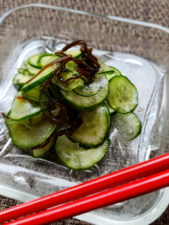 子供大人喜ぶ!きゅうりと昆布の酢のもの-レシピのメイン写真