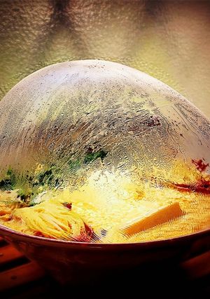 ラップ膨らむ！　レンチン茶碗蒸し-レシピのメイン写真