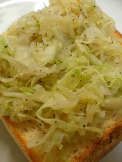 レンジで1分★キャベツトースト-レシピのメイン写真