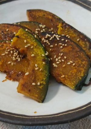 お弁当にもぴったり！絶品かぼちゃ甘酢焼き-レシピのメイン写真