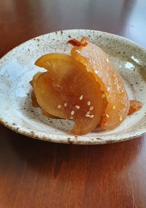 ご飯進む母の味!沢庵の古漬けのきんぴら-レシピのメイン写真
