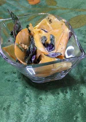 金時草とコリンキーのサラダ-レシピのメイン写真