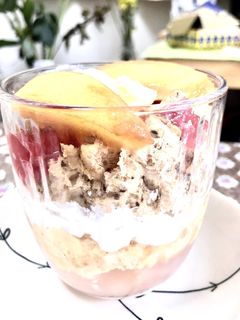 おうちで桃パフェ-レシピのメイン写真