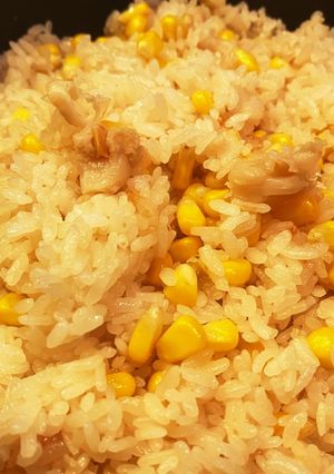 とうもろこし と ホタテの炊き込みご飯-レシピのメイン写真