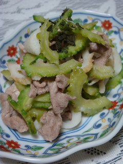 ■ゴーヤと豚肉の塩ぽん炒め■-レシピのメイン写真