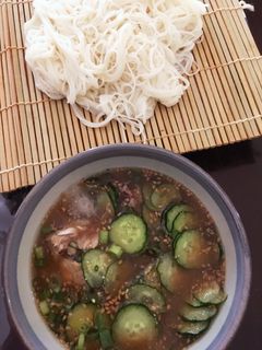 ★簡単★サバ缶冷や汁そうめん-レシピのメイン写真