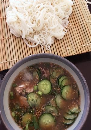 ★簡単★サバ缶冷や汁そうめん-レシピのメイン写真