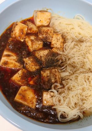1人分レシピ：低糖質麺&麻婆豆腐-レシピのメイン写真