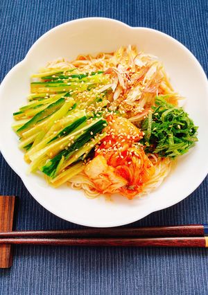 ラー油で簡単！ピリ辛☆冷やし坦々素麺-レシピのメイン写真